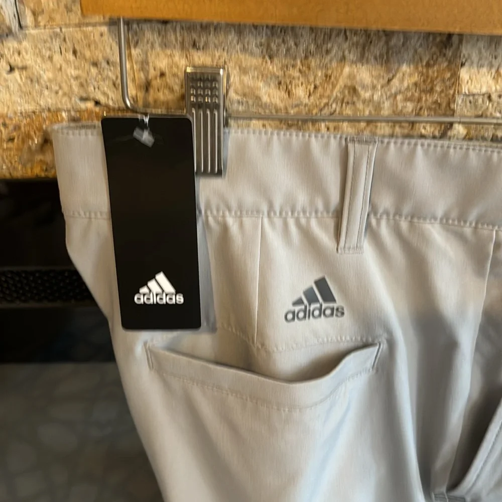 adidas Men’s Light Gray Athletic Golf Shorts